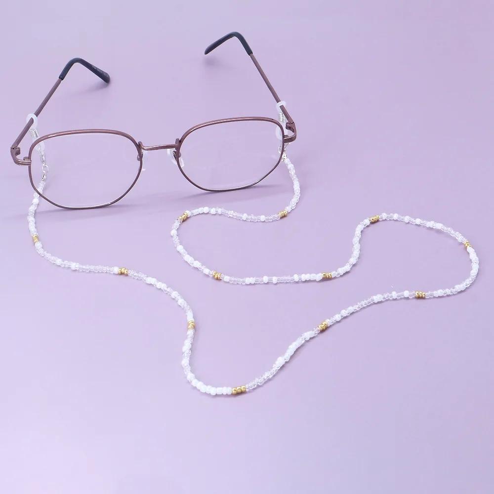 여성을위한 금속 선글라스 마스크 체인 끈 남성 구슬 안경 체인 유리 도매 2021 패션 쥬얼리